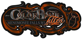 Color Bomb Tattoo Shop and Body Piercing Logo
