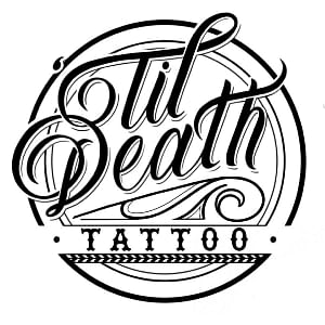 Til Death Tattoo And Piercing Parlor Logo